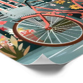 Amsterdam Print Amsterdam Illustration Amsterdam  ポスター (角)