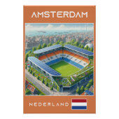 Amsterdam Stadium - Netherlands  Ecological Design ポスター (正面)