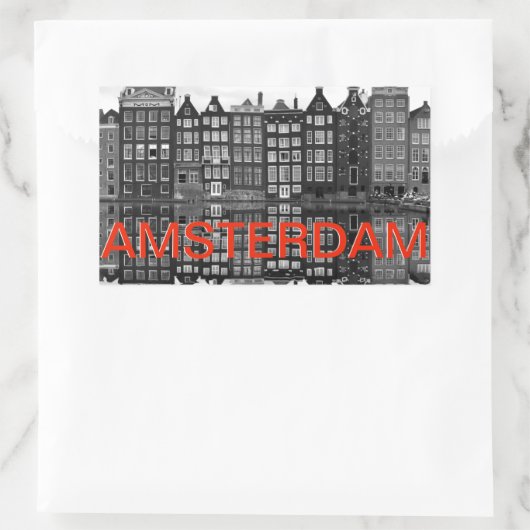 Amsterdam steden koffer sticker 長方形シール (バッグ)