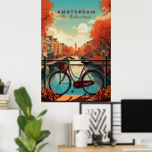 Amsterdam, The Netherlands ポスター (ホームオフィス)