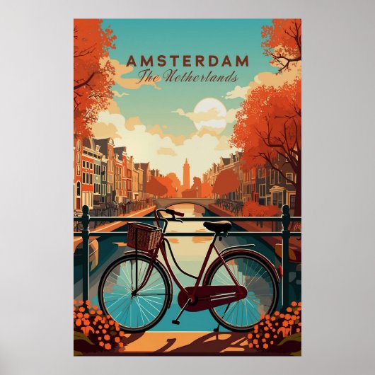 Amsterdam, The Netherlands ポスター (正面)