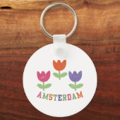 Amsterdam Tulips キーホルダー (正面)