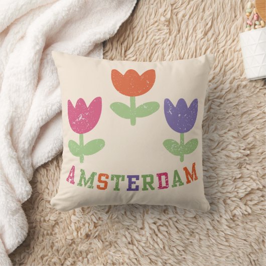 Amsterdam Tulips クッション (ブランケット)