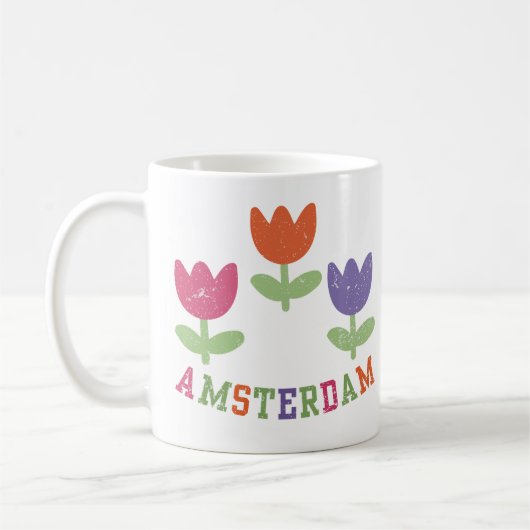 Amsterdam Tulips コーヒーマグカップ (左)