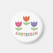 Amsterdam Tulips マグネット (正面)