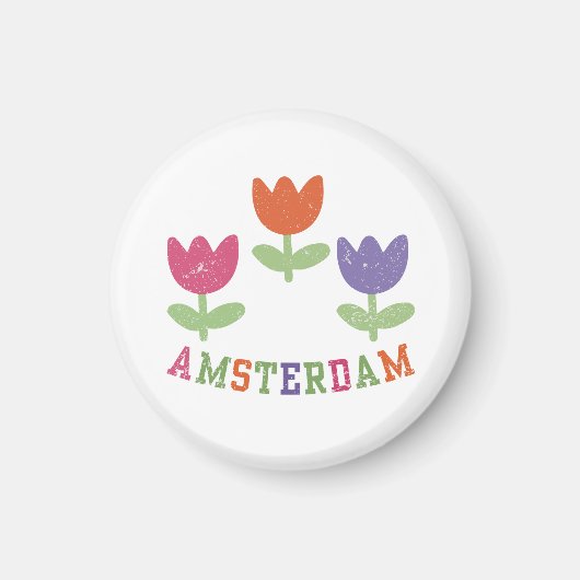 Amsterdam Tulips マグネット (正面)