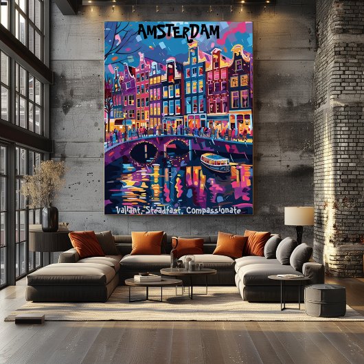 Ámsterdam: Valiente,Firme,Compasivo.Contemporaneo. ポスター