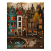 Amsterdam: Venice of the North - Whimsical art ポスター (正面)