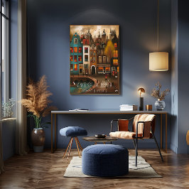 Amsterdam: Venice of the North - Whimsical Art ポスター