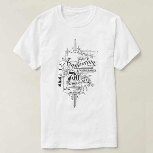 Amsterdam Vintage 750 Tシャツ (デザイン正面)