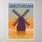 Amsterdam vintage poster ポスター (正面)