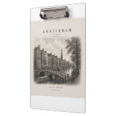 Amsterdam | Vintage Travel City Design クリップボード (左)