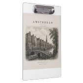 Amsterdam | Vintage Travel City Design クリップボード (右)