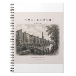 Amsterdam | Vintage Travel City Design ノートブック