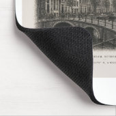 Amsterdam | Vintage Travel City Design マウスパッド (コーナー)