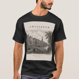 Amsterdam | Vintage Travel City Design Tシャツ