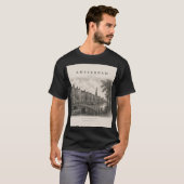 Amsterdam | Vintage Travel City Design Tシャツ (正面フル)
