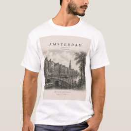 Amsterdam | Vintage Travel City Design Tシャツ
