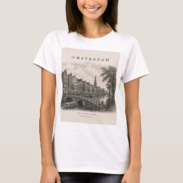 Amsterdam | Vintage Travel City Design Tシャツ
