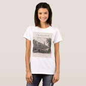 Amsterdam | Vintage Travel City Design Tシャツ (正面フル)