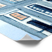 Amsterdam with hot air balloon ポスター (角)