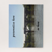 Amtrack Train Crossing Rappahannock River ジグソーパズル (縦)