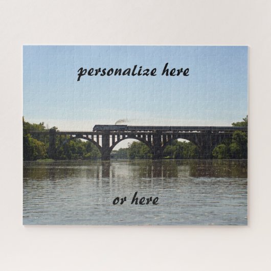 Amtrack Train Crossing Rappahannock River ジグソーパズル (横)