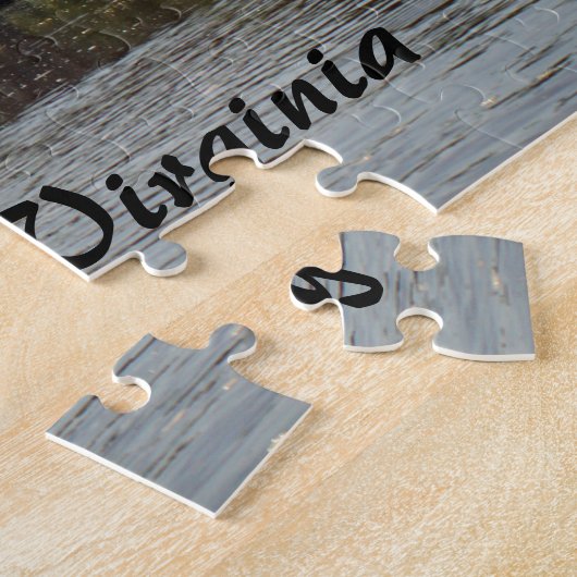 Amtrack Train Crossing Rappahannock River ジグソーパズル (側面)