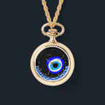 Amulet & Evil Eye Talisman, Turkish / Arabic Watch 腕時計<br><div class="desc">WALL CLOCK (hamsa / خمسة): Evil Eye Talisman‎ & Amuletネガと幸運のブリンガーからの保護。伝統的にアラビア語、トルコ語、ギリシャ語の部族と、あなた方の悪意者から生まれたもの保護で、それ以外の場合は、あなた方の幸福や一般的な生活に悪影響を及ぼす可能性がある。邪悪な目の「呪い信じ」伝説は、人が気づかないとき与えに、通常は人に対する悪意のある光によって投げられる。簡単にカスタマイズ名前を。結婚式、記念日、誕生日のための美しい贈り物。</div>