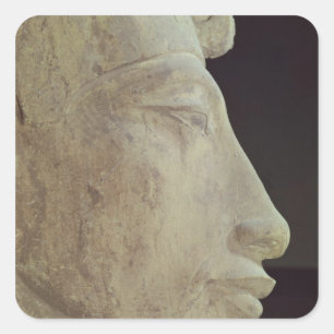 Amunの寺院からのAmenophis IVのバスト、 スクエアシール