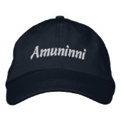 Amuninni Embroidered Hat 刺繍入りキャップ (正面)