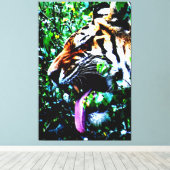 Amur Tiger 40x60 (100x150cm)ワッカン キャンバスプリント (インサイチュ (ウッドフロア))