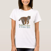 Amur Tiger Cub Planet Earth Day Art Wildlife Shirt Tシャツ (正面)