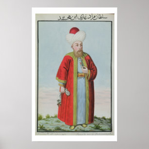 Amurath (Murad)のII (1404-51年の)サルタン1421-51年、から ポスター