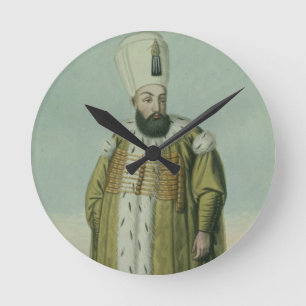 Amurath (Murad)のIII (1546-95年の)サルタン1574-95年、から ラウンド壁時計