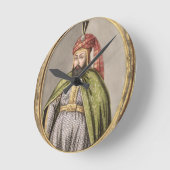 Amurath (Murad)のIV (1612-40年の)サルタン1623-40年、から ラウンド壁時計 (傾斜)