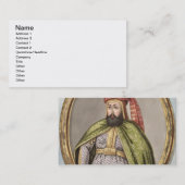 Amurath (Murad)のIV (1612-40年の)サルタン1623-40年、から 名刺 (正面/裏面)