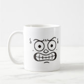 Amusing and funny mood coffee mugs and cups コーヒーマグカップ (左)