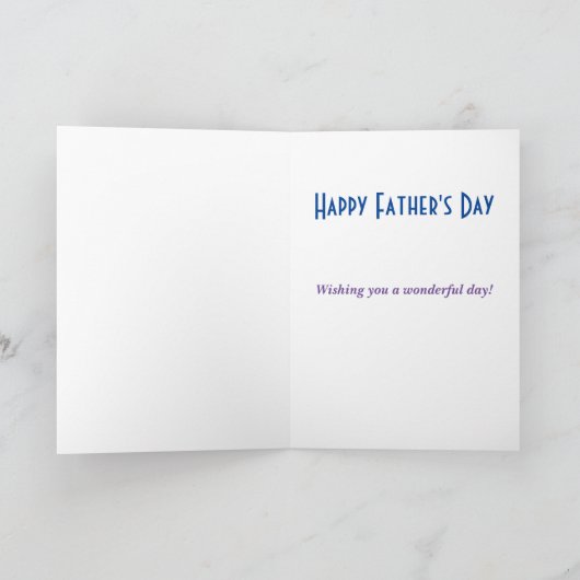 Amusing Father's Day Gift Dad Stepdad カード (内部)
