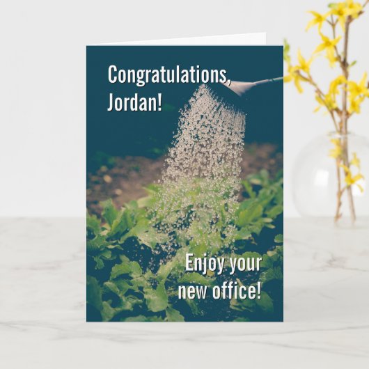 Amusing Gardening Retirement Card カード (黄色い花)