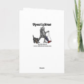 Amusing Halloween Humour Greeting Card シーズンカード (裏面)