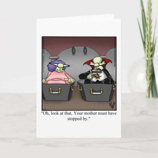Amusing Halloween Humour Greeting Card シーズンカード (正面)