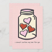 Amusing Heart Jar Holiday Card シーズンカード (正面/裏面)