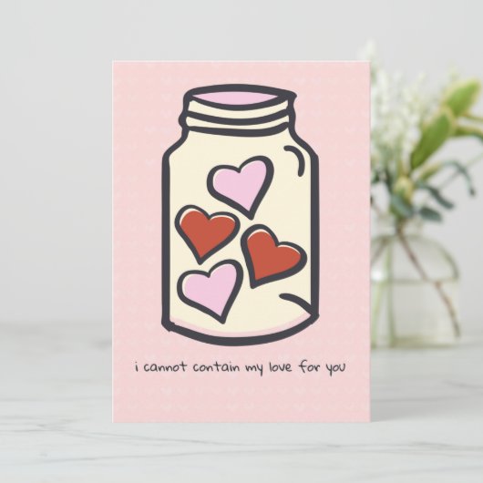 Amusing Heart Jar Holiday Card シーズンカード (スタンド正面)