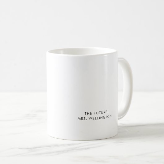 Amusing Pre-Wedding Ceremony Planning Mug Future M コーヒーマグカップ (正面右)