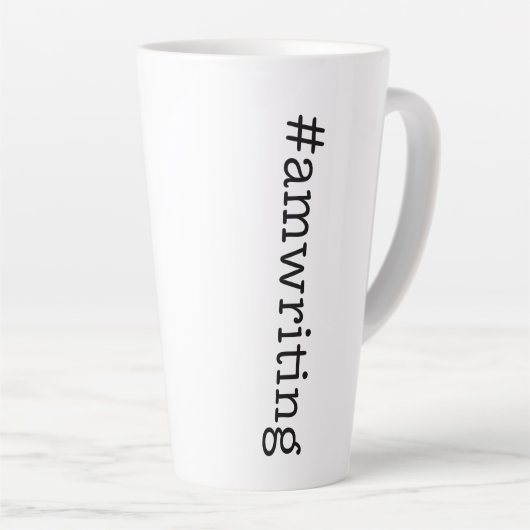 #amwriting カフェラテマグ (右アングル)