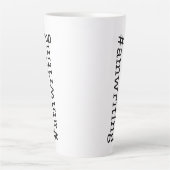 #amwriting カフェラテマグ (正面)