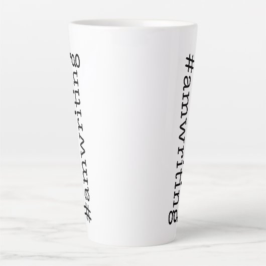 #amwriting カフェラテマグ (正面)