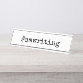#amwriting 名前プレート デスクネームプレート (正面)