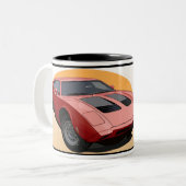 AMX 3スポーツカーマグ ツートーンマグカップ (正面左)